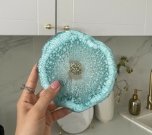 Создание подноса и подстаканников из эпоксидной смолы Фото 5