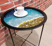 Создание столика-подноса из эпоксидной смолы 